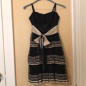 BCBG Max Azria black tiered party dress